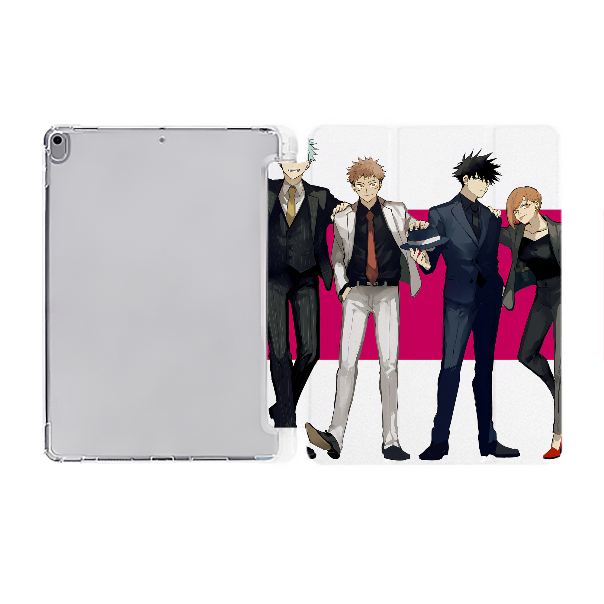 （画像用） SPY×FAMILY间谍家家酒 IPad ケース ペン収納付き 三つ折りスタンド PUレザー×シリコン 対応機種9.5/10.5/10.9インチ